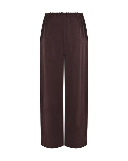 Alysi Purple Drawstring Loose-Fit Trousers