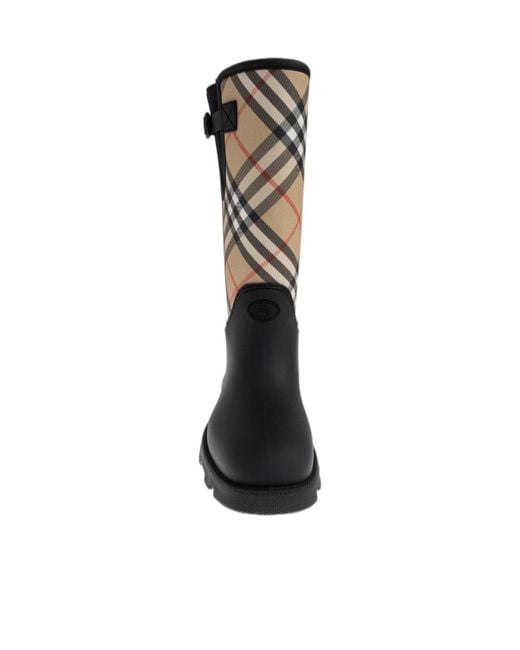 Burberry Black Marsh Stamp Boots for men