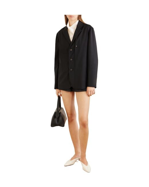 Kallmeyer Black Wool-Blend Jersey Blazer