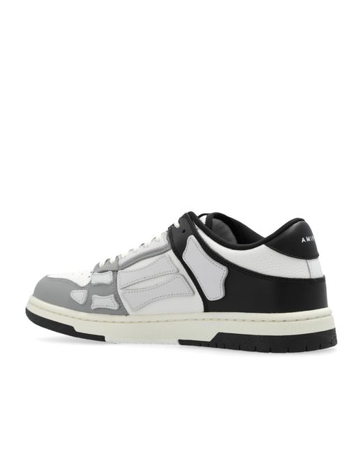 Amiri White Two-Tone Skel Top Low Sneaker for men