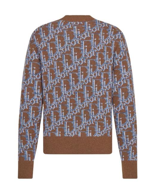 Dior Gray Oblique Sweater for men