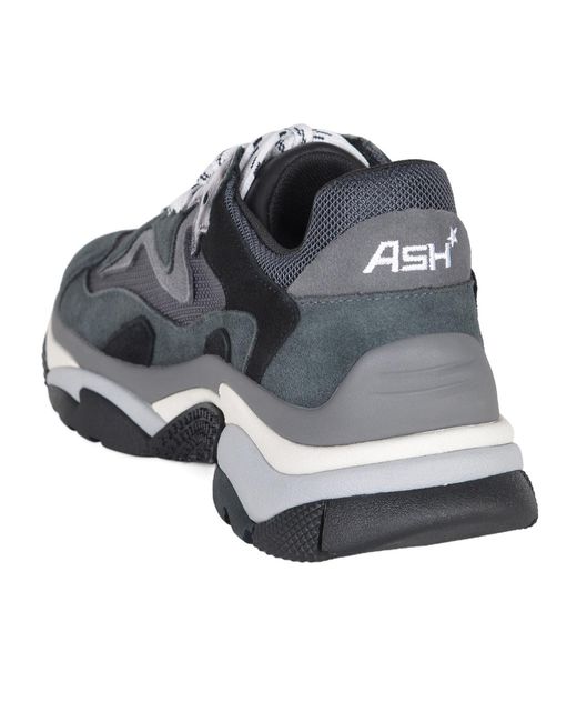Ash Blue Round-Toe Sneakers