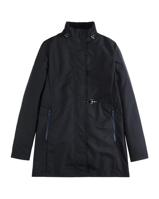 Fay Blue Hooded Water-Repellent Jacket