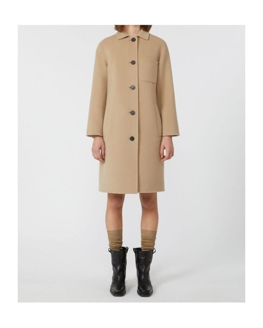 Weekend by Maxmara Natural Zenone Button-Up Coat