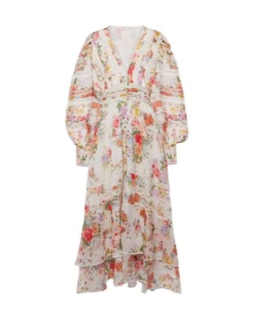 Camilla Multicolor Sew Yesterday Floral Midi Dress