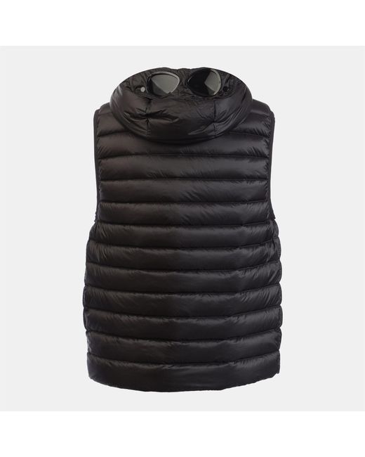 C P Company Black D.D. Shell Goggle Down Gilet for men