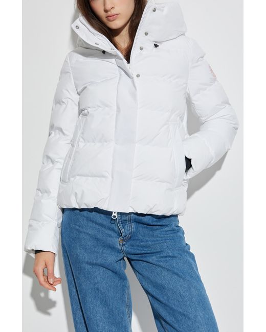 Save The Duck White Arena Hooded Quilted Jacket