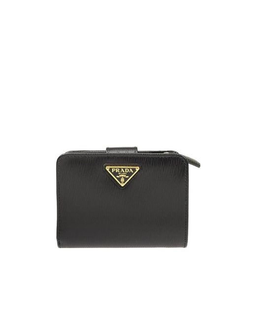 Prada Black Short Logo Wallet