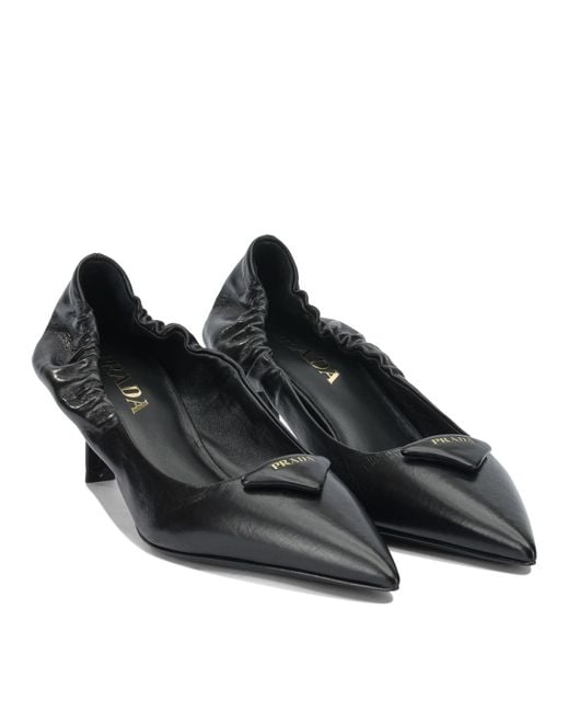 Prada Black Pointed-Toe Pumps
