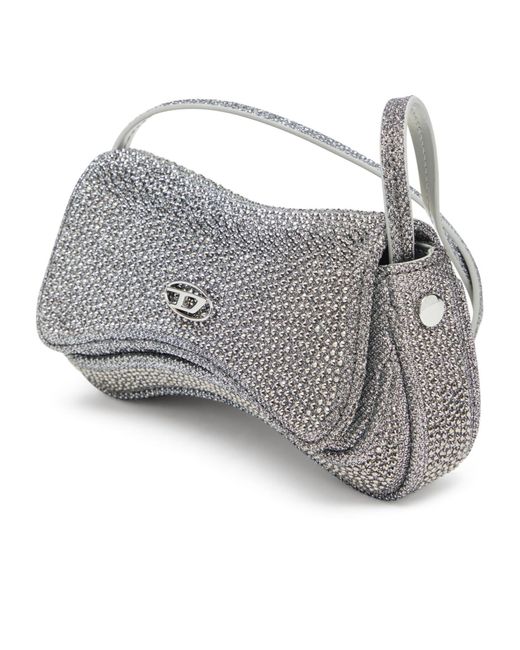 DIESEL Gray Shoulder Bags