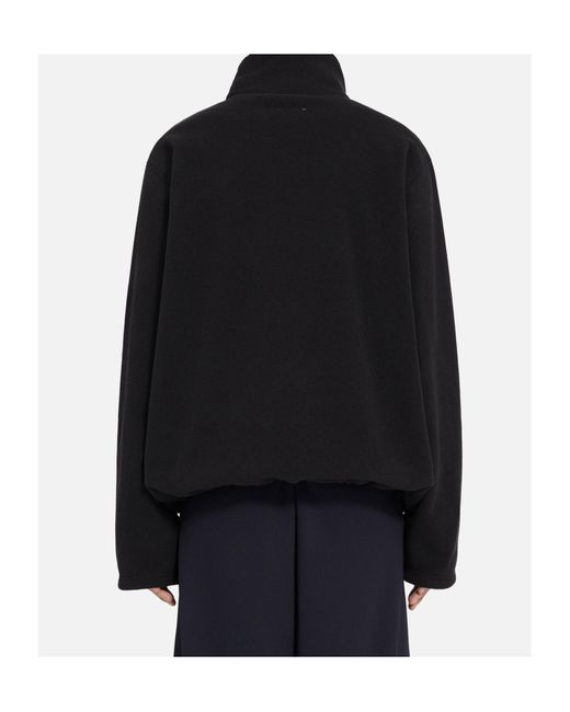 MM6 MAISON MARGIELA X SALOMON Black Turtleneck Fleece Jumper for men