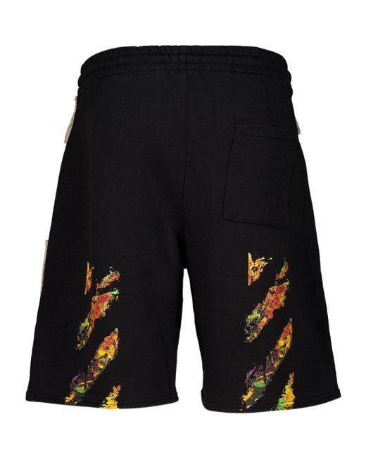 Off-White c/o Virgil Abloh Natural Drawstring Elastic-Waist Shorts for men