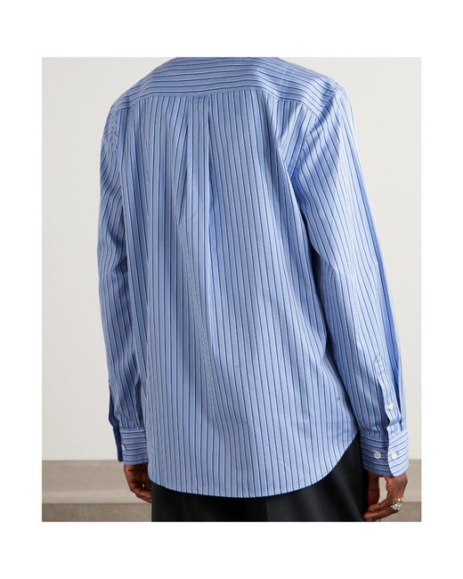 Aimé Leon Dore Blue Striped Cotton-Poplin Shirt