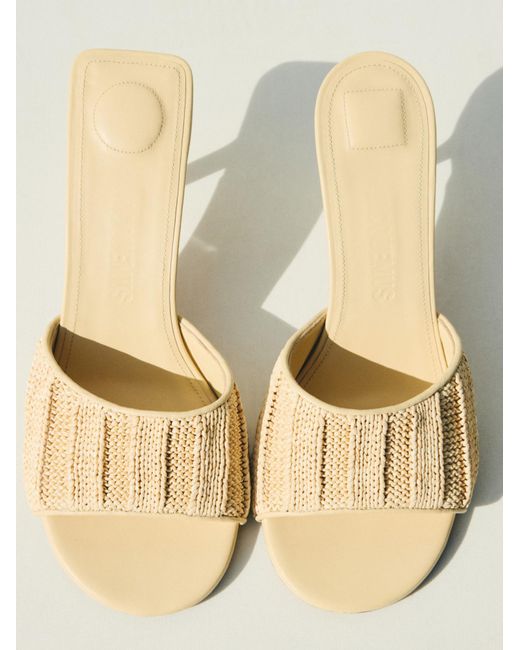 Jacquemus Natural The Cubisto Mules