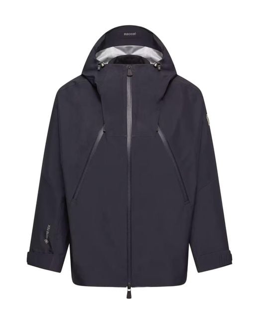 Moncler Blue Grenoble Santec Hooded Performance Jacket
