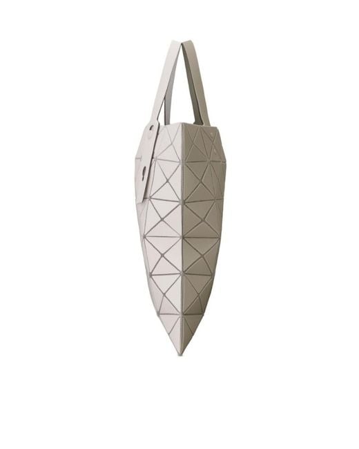Issey Miyake Multicolor Geometric-Pattern Top Handle Tote Bag