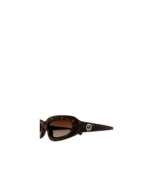 Gucci White Eyewear Rectangle Frame Sunglasses for men