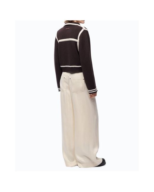 Pinko Black Contrast-Trim Knit Jacket