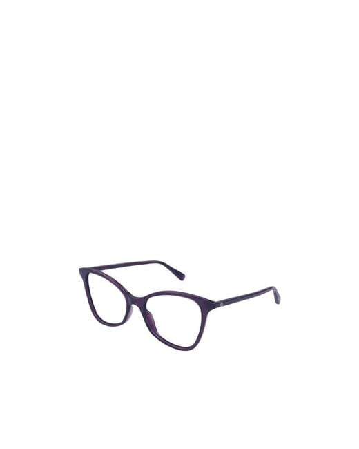 Gucci White Eyewear Cat Eye Frame Glasses