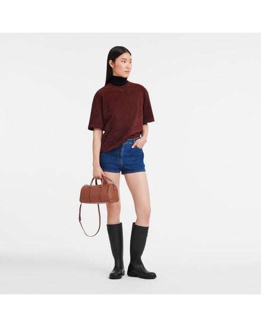 Longchamp Brown Daylong Zipped Medium Tote Bag