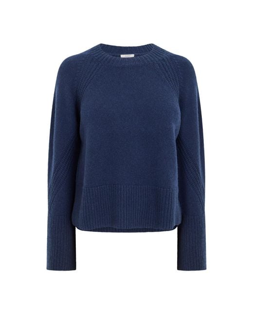 Joseph Blue Crew Neck Long-Sleeved Sweater