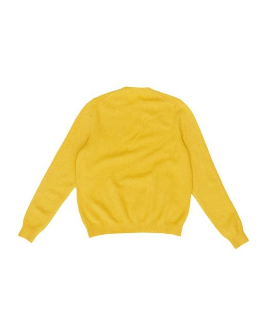 Jil Sander Yellow Long Sleeved Jumper for men
