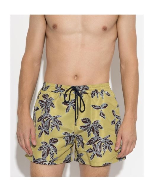 Paul Smith Metallic Drawstring Swim Trunks for men