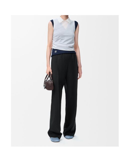 Loewe Black Logo Jacquard Waistband Trousers