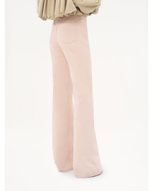 Chloé White Chloé High-Waisted Flared Jeans