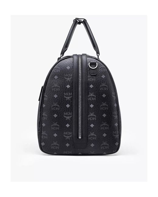 MCM Blue Extra Large Ottomar Weekender Duffle Bag for men