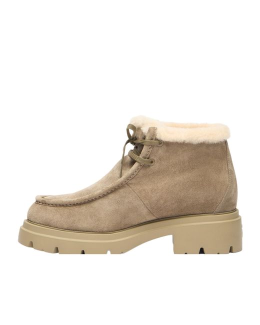 Stuart Weitzman Natural Hudson Shearling Chukka