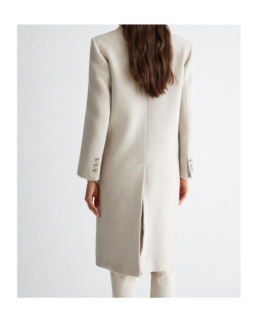 Liu Jo White Double-Breasted Coat