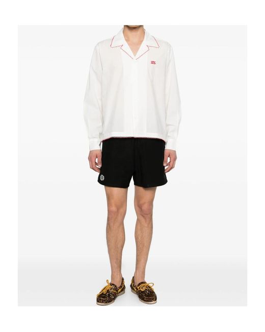 Bode White Long-Sleeved Shirt for men