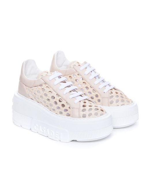 Casadei White Nexus Versilia Sneakers