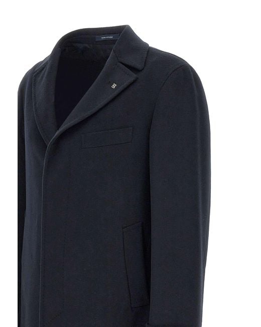 Tagliatore Blue Thomas Single-Breasted Coat for men