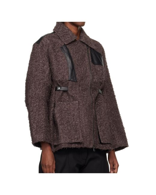 Kiko Kostadinov Brown Wertmuller Coat