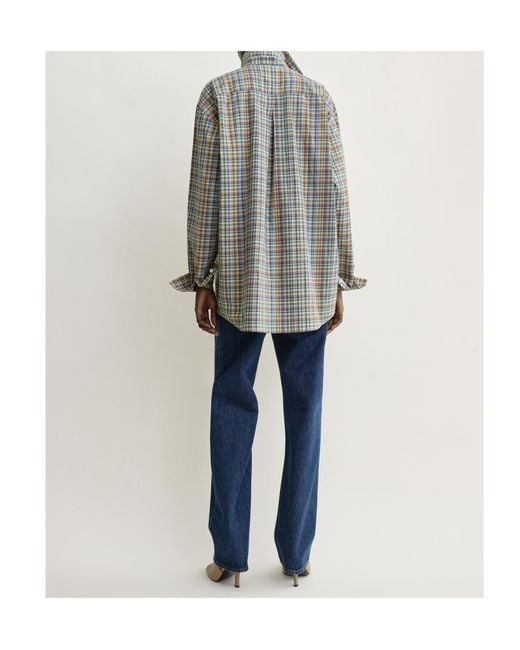 Totême Gray Totême Classic Check Shirt