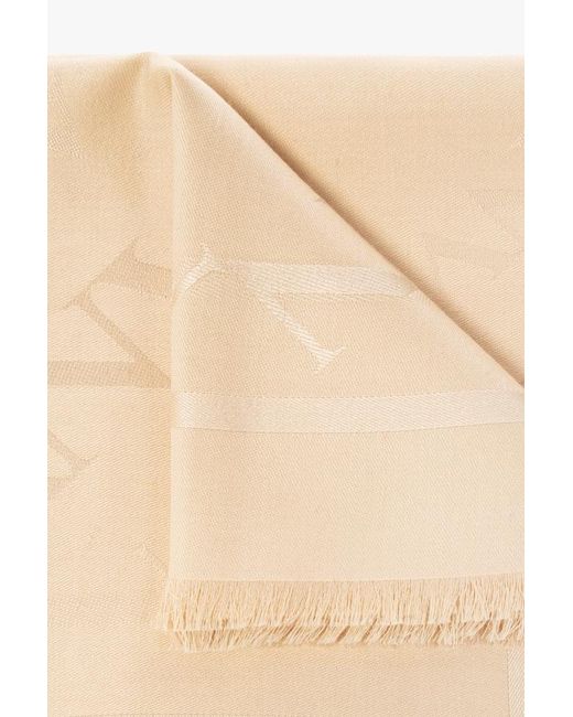 Lanvin Natural Logo Scarf