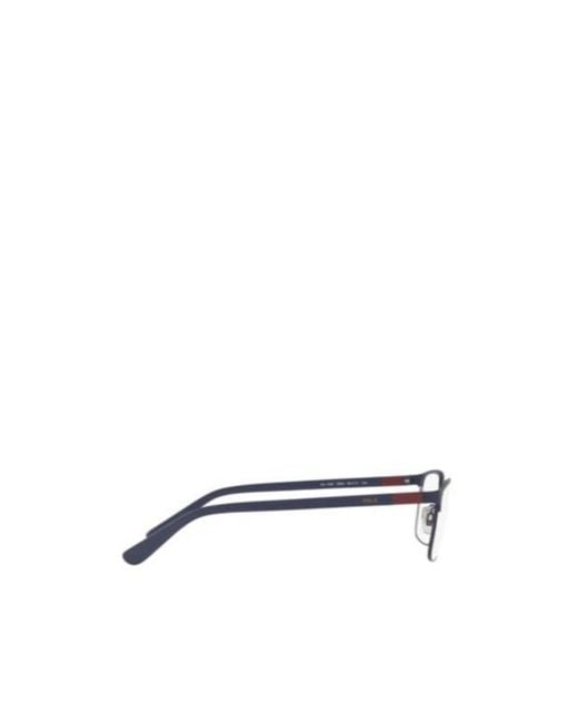 Polo Ralph Lauren White Eyewear Rectangular Frame Glasses for men