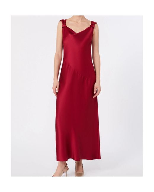 Max Mara Red Sleeveless Dress