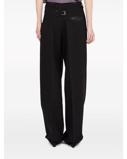 Maison Margiela Black Wide-Leg Trousers