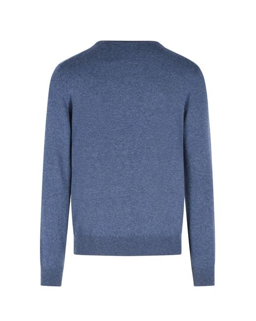 Gran Sasso Blue Crew-Neck Sweater for men