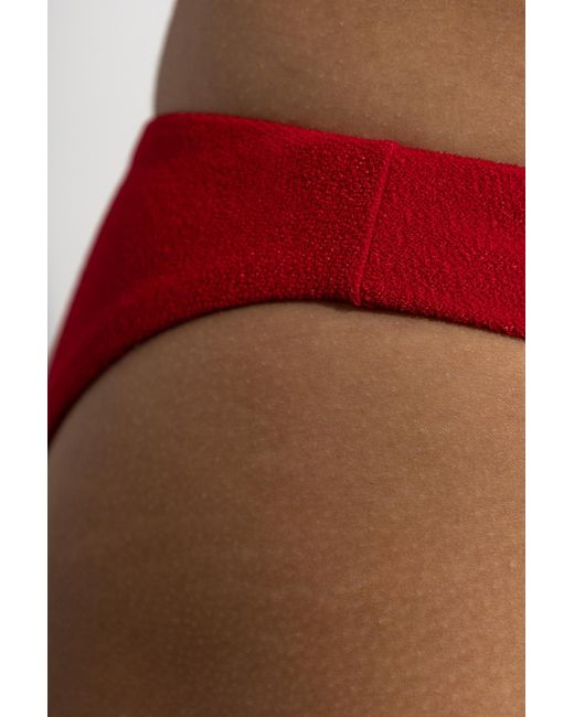 DSquared² Red Triangle Bikini Bottoms