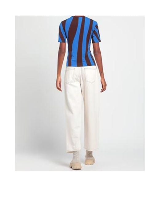 Tory Burch Blue Printed T-Shirt