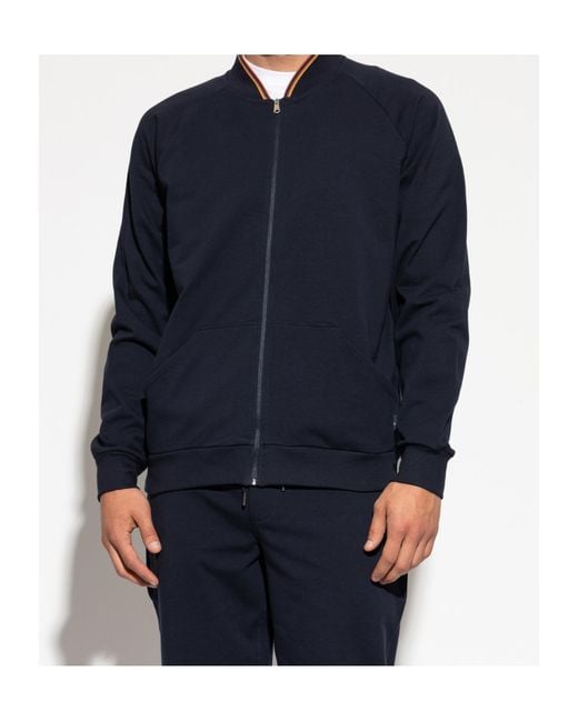 Paul Smith Blue Long-Sleeved Casual Jacket for men