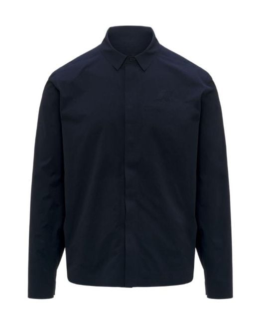 K-Way Blue Sharrie Tech Overshirt for men