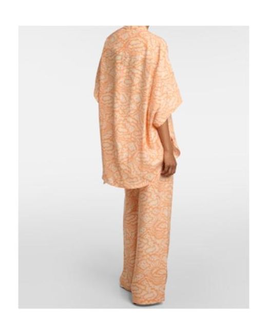 Stella McCartney Natural Printed Silk Blouse