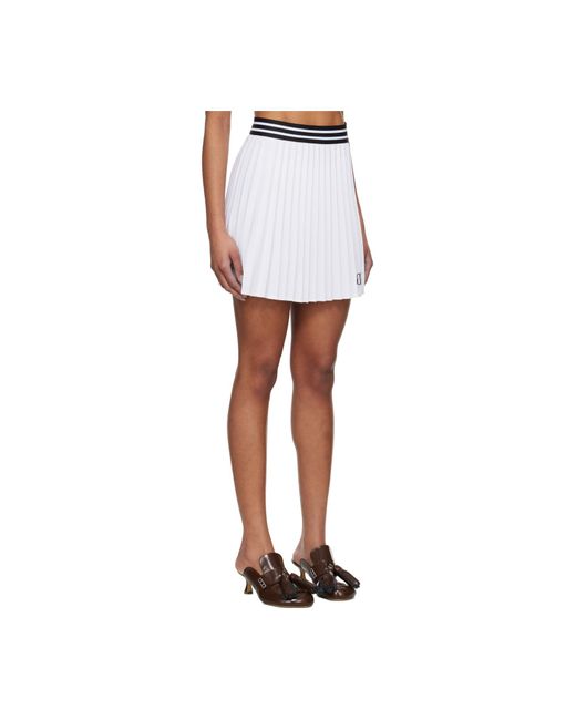 Bode Black Court Miniskirt
