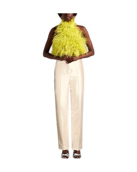 Max Mara White Casual Trousers