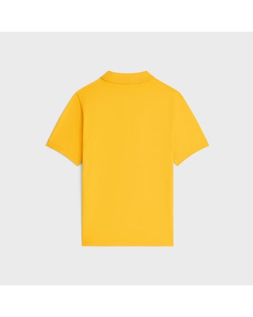 Céline Yellow Polo Shirt for men